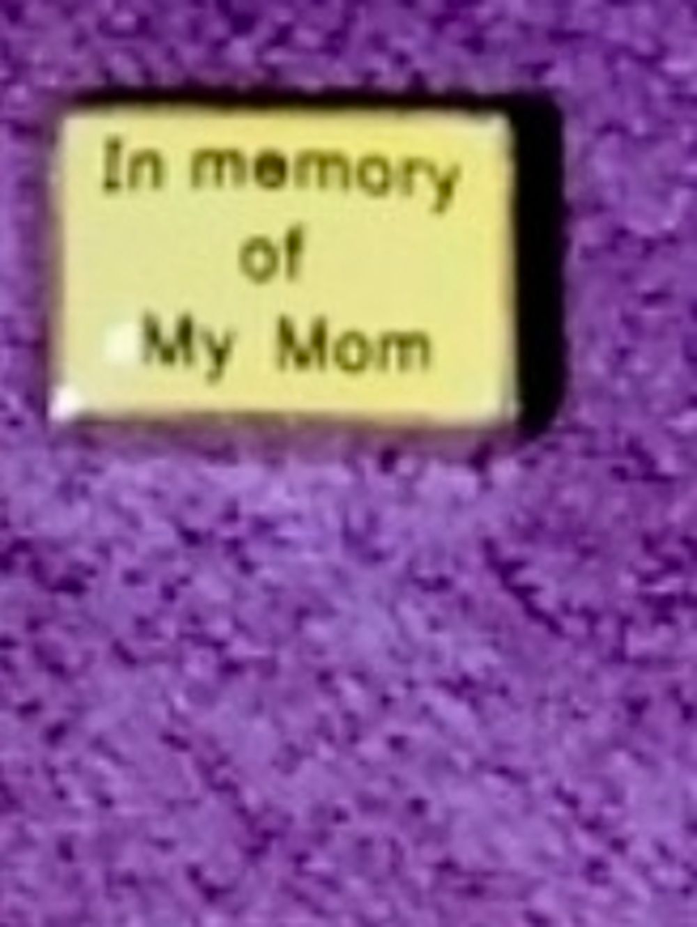 "In Memory of My Mom" Charm For Floating Lockets